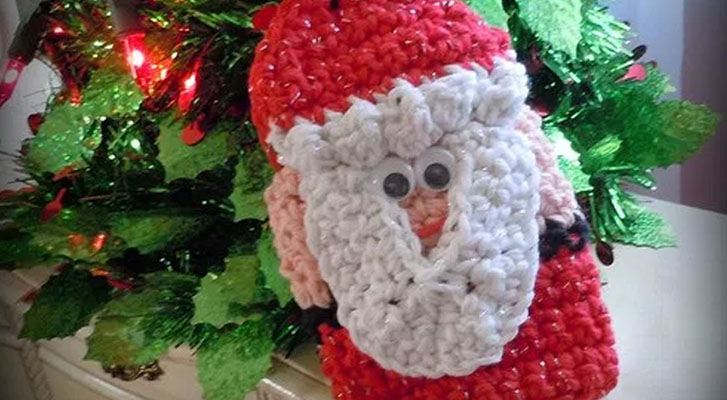 Image of Crocheted Santa Gift Tag thumbnail