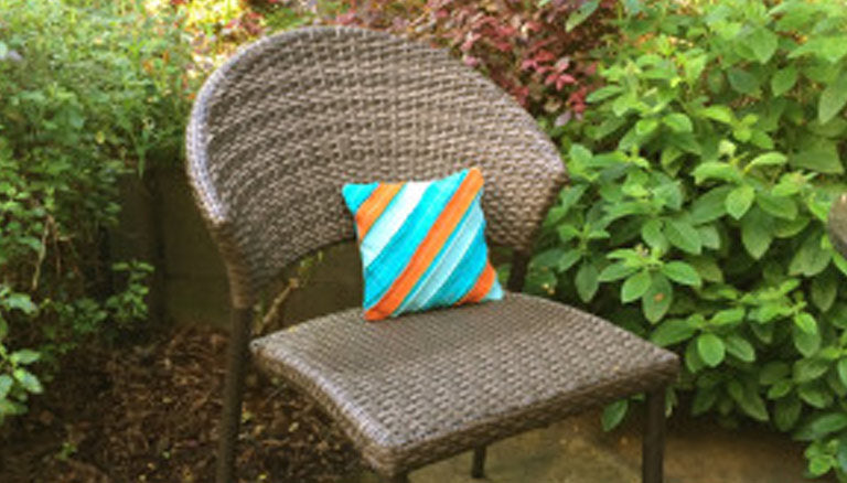 Image of Crossroads Denim Diagonal Pillow by Susan Beal thumbnail