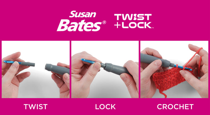 PRODUCT REVEAL 😮: Susan Bates Twist + Lock Interchangeable Hooks 