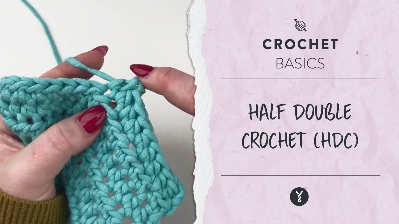 Step by Step How to Half Double Crochet video thumbnail