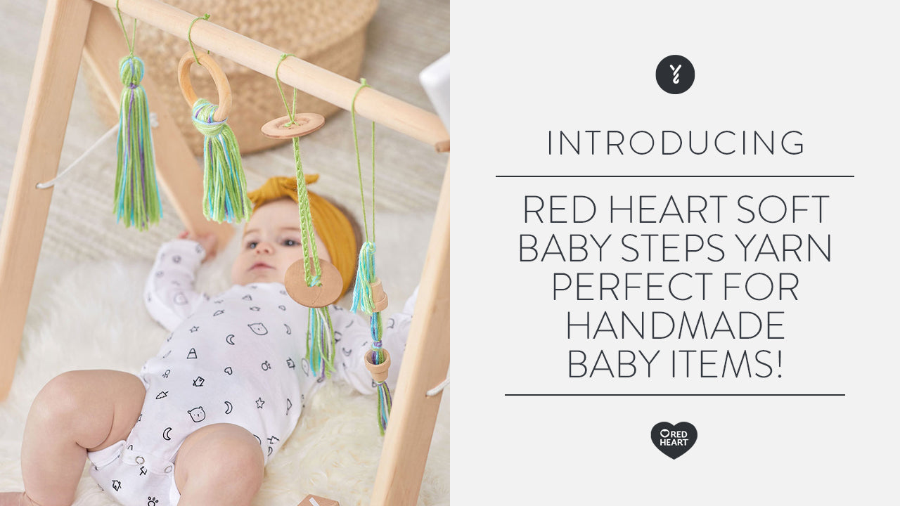 Image of Red Heart Soft Baby Steps Yarn - perfect for handmade baby items! thumbnail
