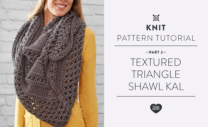 Image of Textured Triangle Shawl KAL Part 2 of 4 thumbnail