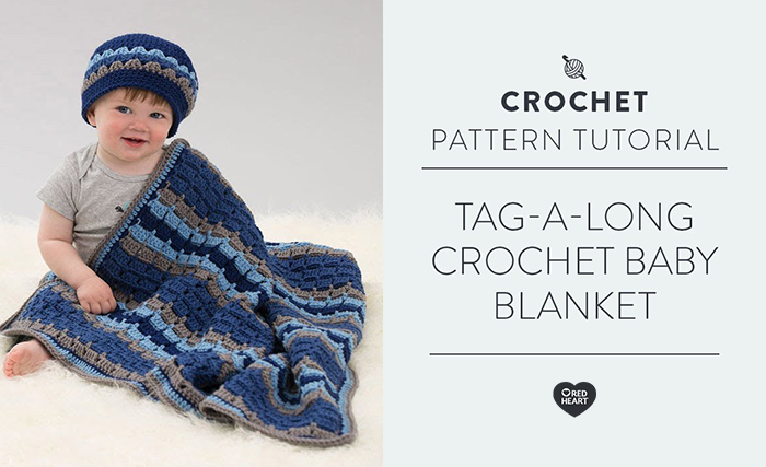 Image of Tag-a-long Crochet Baby Blanket thumbnail