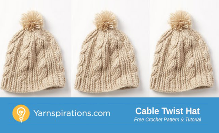 Image of Crochet Cable Twist Hat Tutorial thumbnail