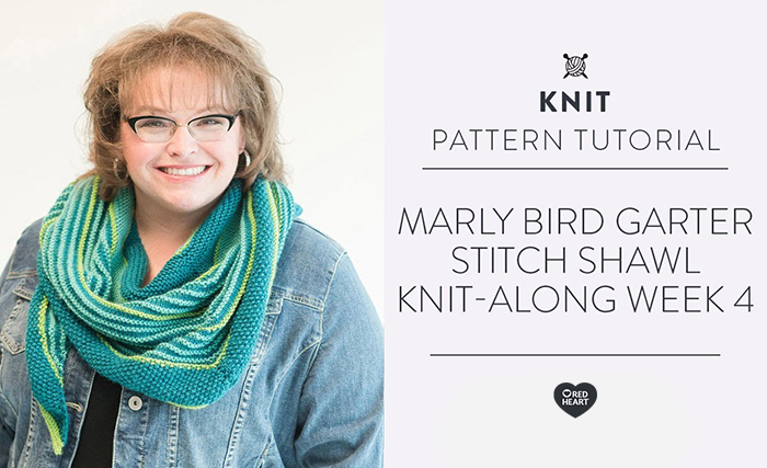 Image of Marly Bird Garter Stitch Shawl Knitalong Week 4 thumbnail