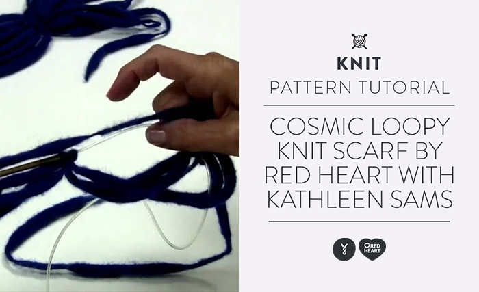 Image of Cosmic Loopy Knit Scarf thumbnail