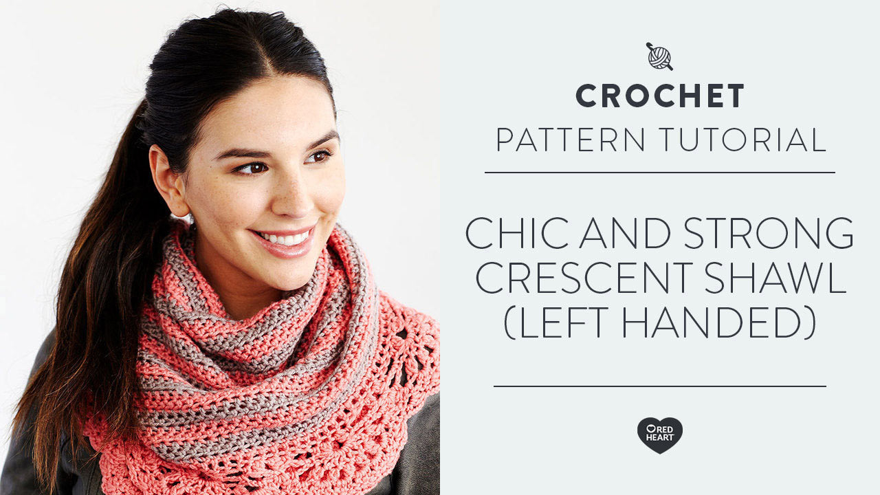 Image of Chic and Strong Crescent Shawl (Left Handed) thumbnail