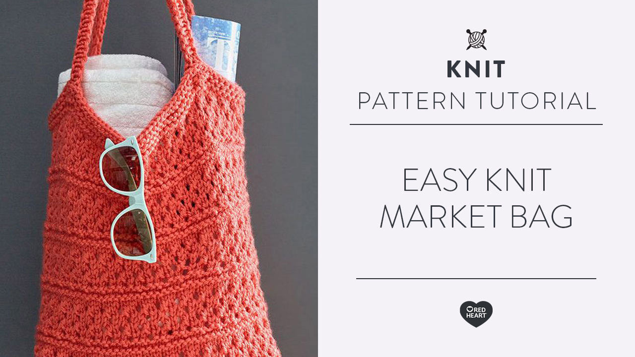 How to Knit a Market Tote Bag (Free Pattern)