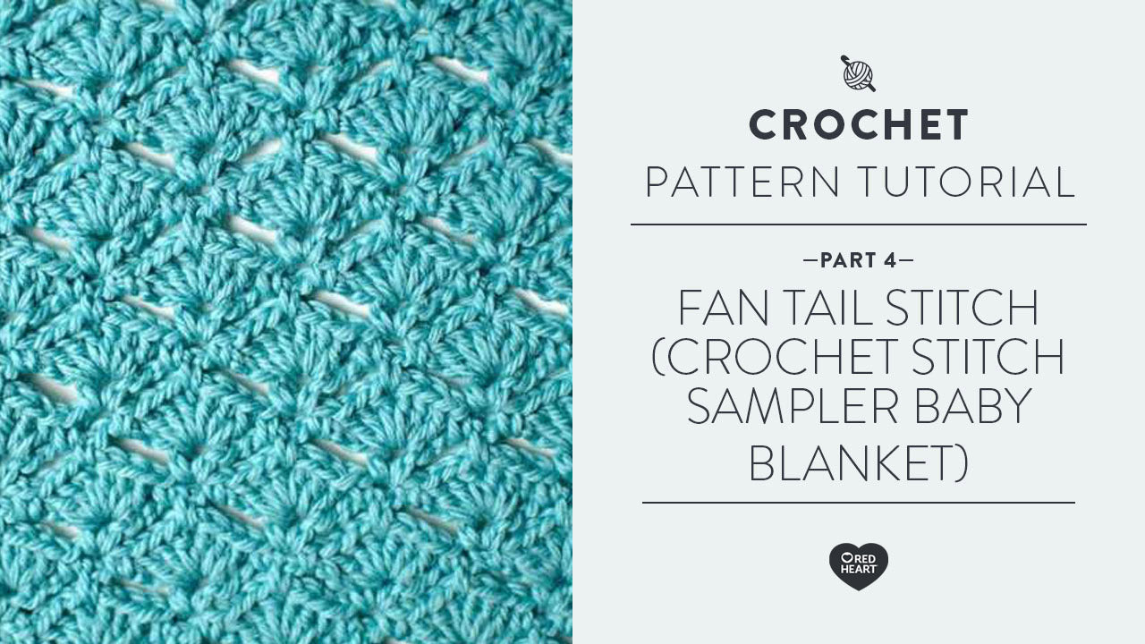 Image of Fan Tail Stitch (Crochet Stitch Sampler Baby Blanket Video #4) thumbnail