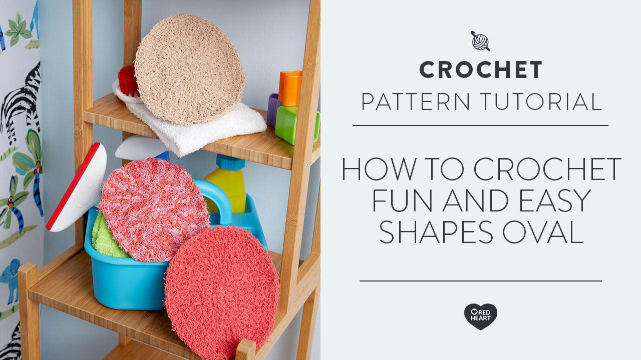 Image of How to Crochet Fun and Easy Shapes Oval thumbnail