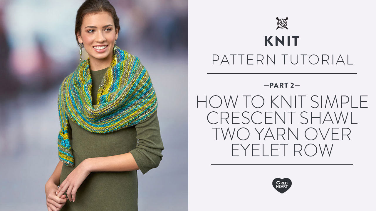 Image of How to Knit Simple Crescent Shawl thumbnail