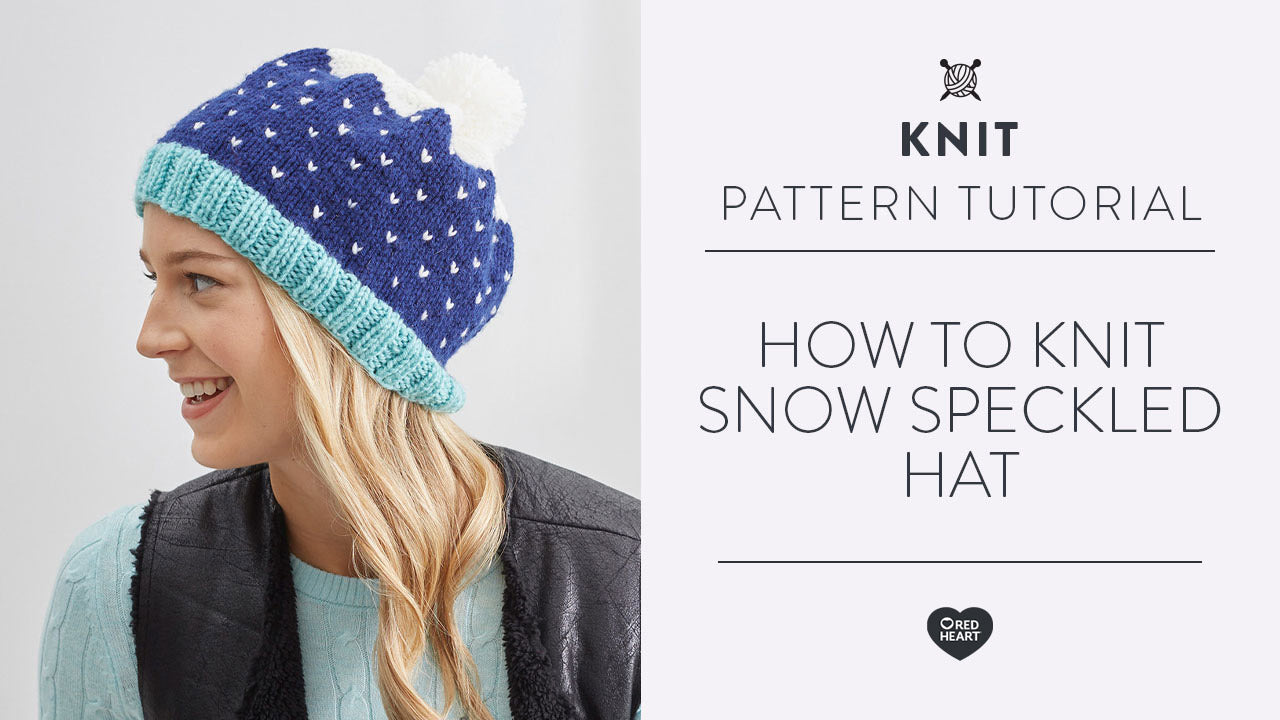 Image of How to Knit Snow Speckled Hat thumbnail