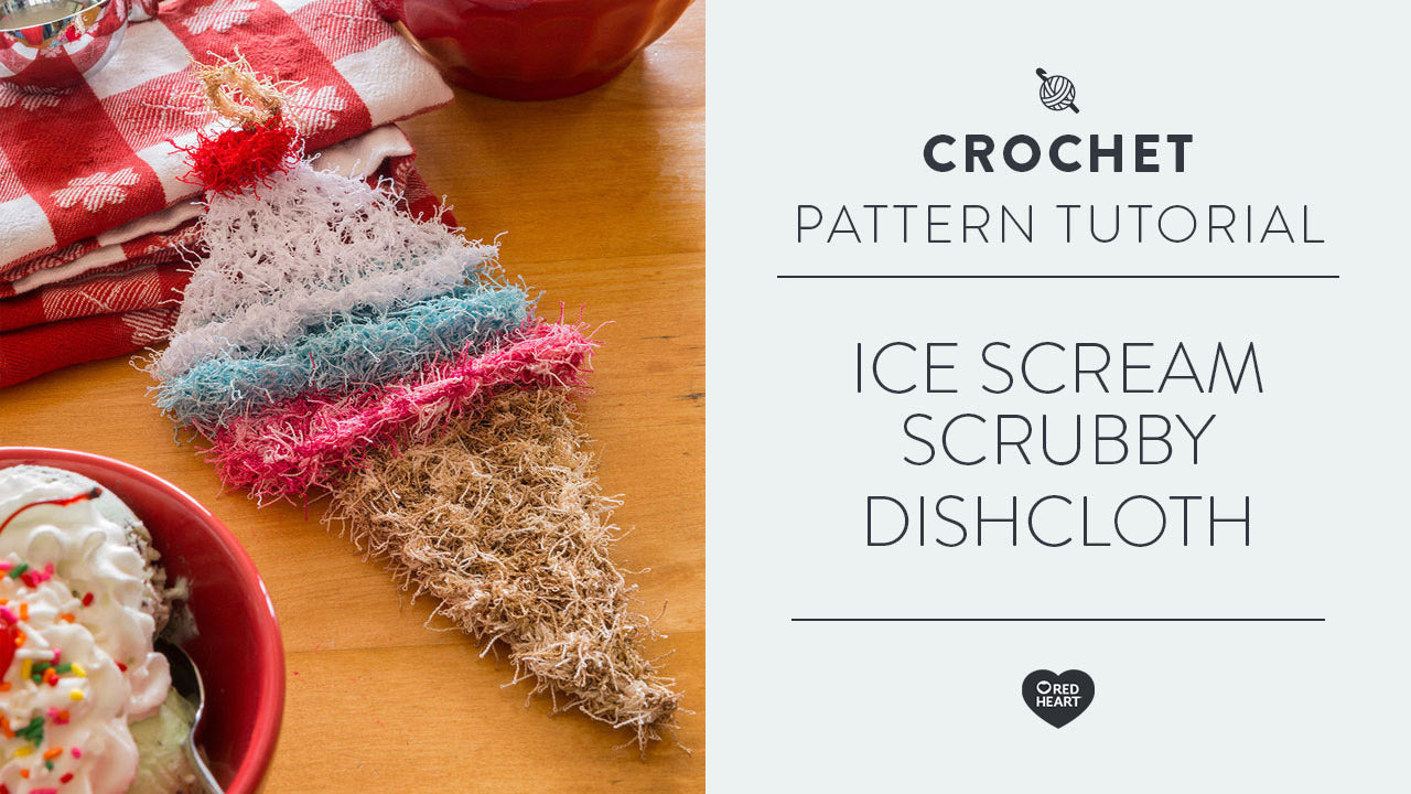Image of Ice Scream Scrubby Dishcloth thumbnail