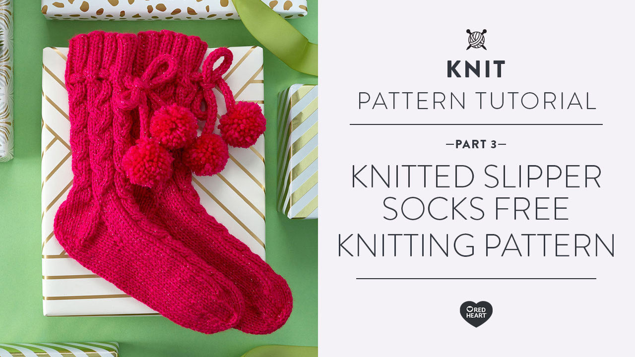 Image of Knitted Slipper Socks Free Knitting Pattern Part 3 of 3 thumbnail