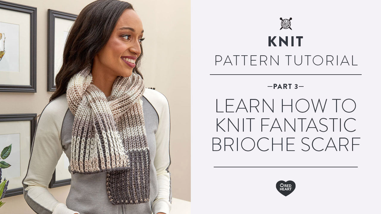 Image of Learn How to Knit Fantastic Brioche Scarf Part 3 of 3 thumbnail