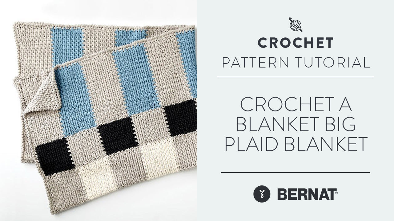 Image of Crochet a Blanket: Big Plaid Blanket thumbnail
