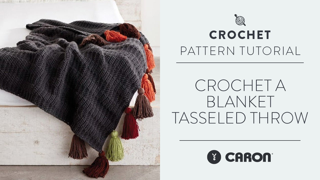 Image of Crochet a Blanket: Tasseled Throw thumbnail