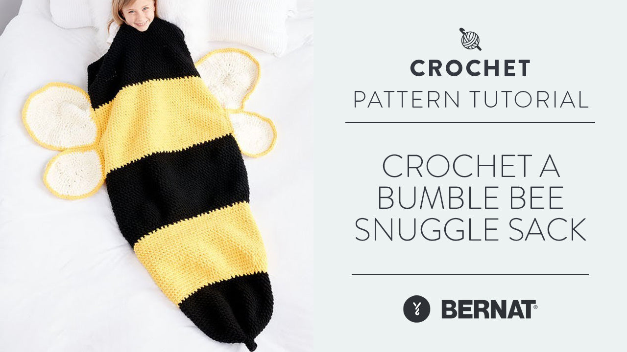 Image of Crochet a Bumble Bee Snuggle Sack thumbnail