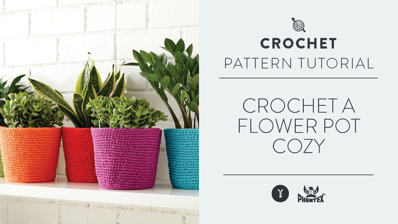 Image of Crochet A Flower Pot Cozy thumbnail