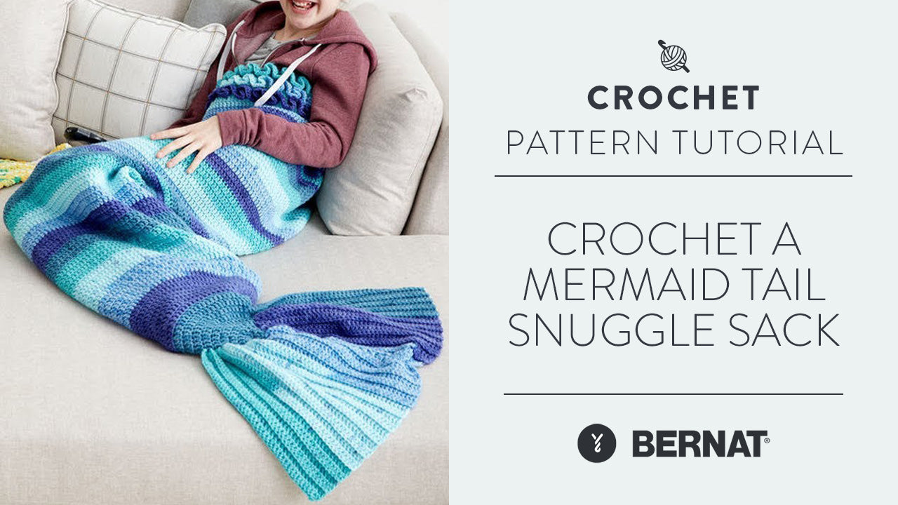 Image of Crochet a Mermaid Tail Snuggle Sack thumbnail