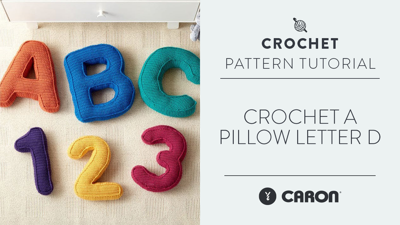 Image of Crochet A Pillow  Letter D thumbnail