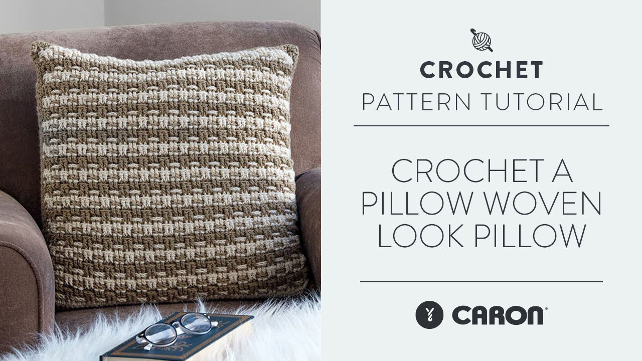 Image of Crochet a Pillow: Woven Look Pillow thumbnail