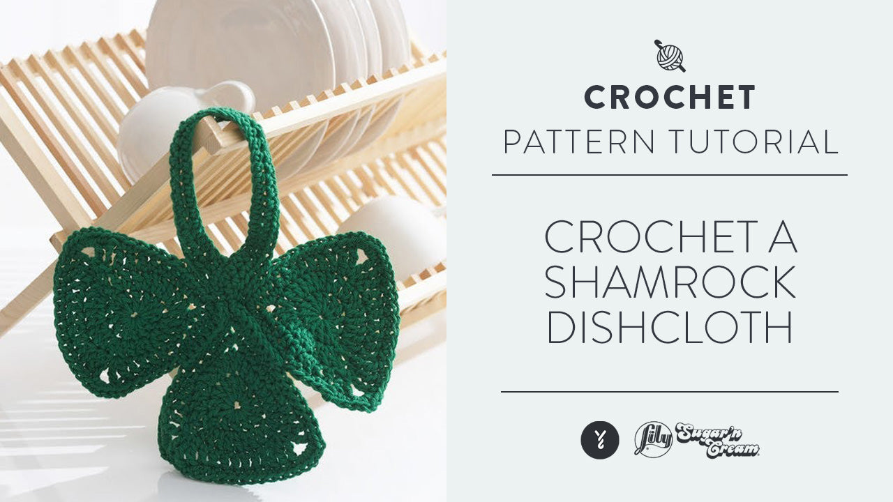 Image of Crochet A Shamrock Dishcloth thumbnail