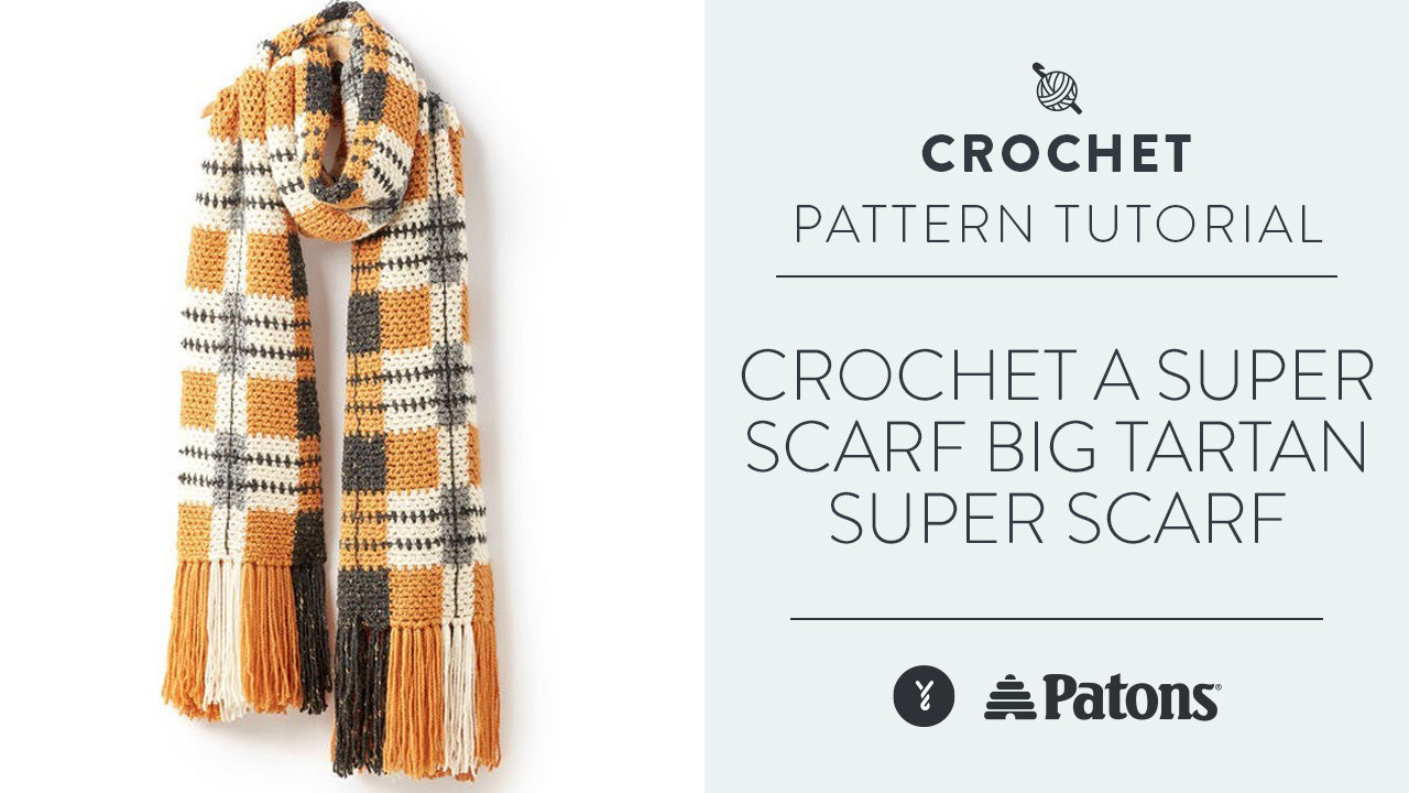Image of Crochet a Super Scarf: Big Tartan Super Scarf thumbnail