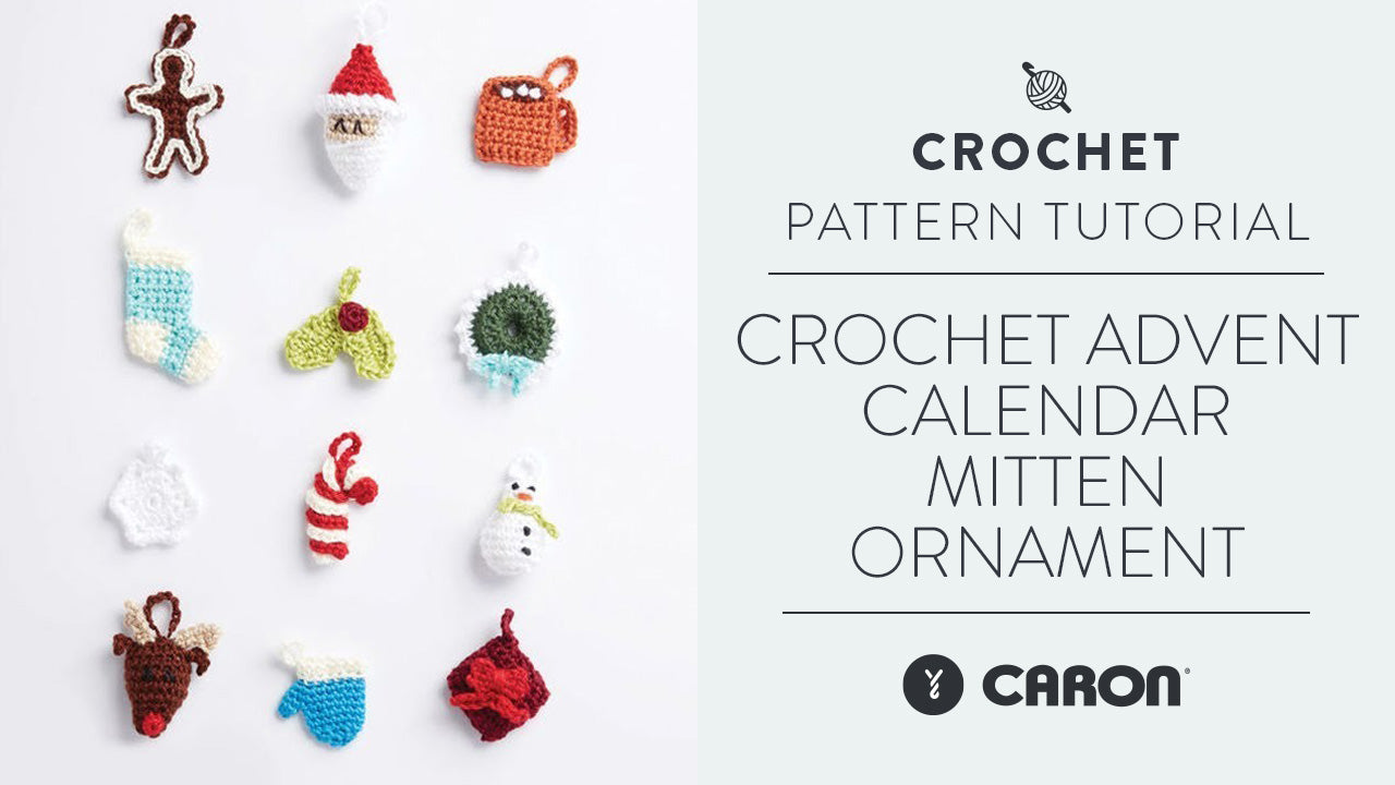 Image of Crochet: Advent Calendar Mitten Ornament thumbnail