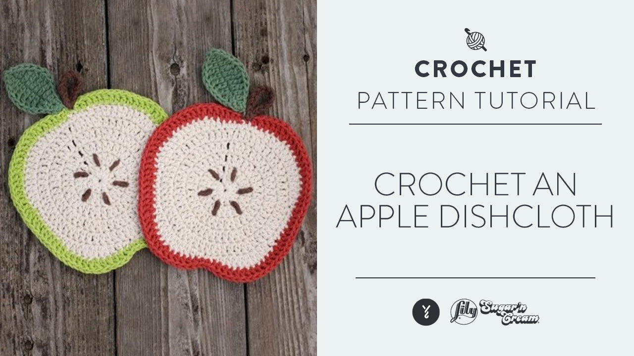 Image of Crochet an Apple Dishcloth thumbnail