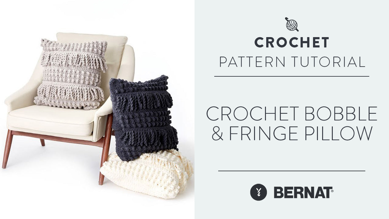 Image of Crochet: Bobble & Fringe Pillow thumbnail