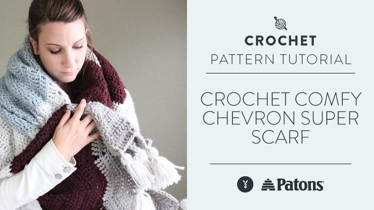 Image of Crochet: Comfy Chevron Super Scarf thumbnail
