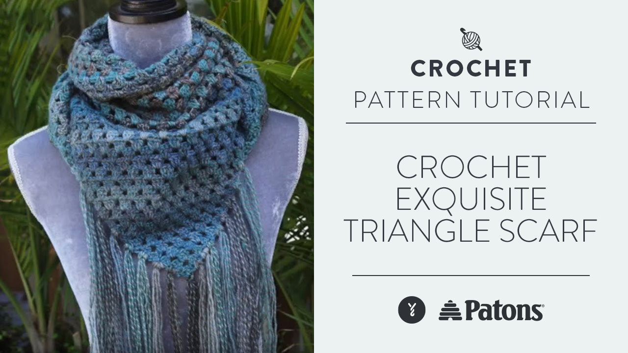 Image of Crochet Exquisite Triangle Scarf thumbnail