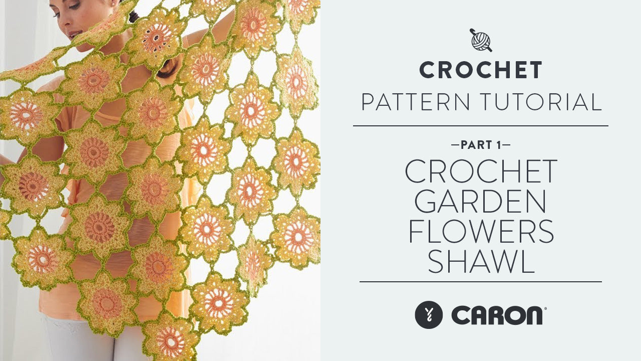 Image of Crochet Garden Flowers Shawl: Part 1 of 2 thumbnail