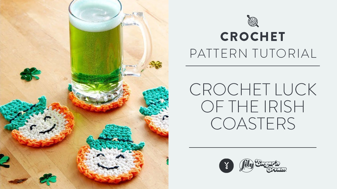 Image of Crochet Luck of the Irish Coasters thumbnail