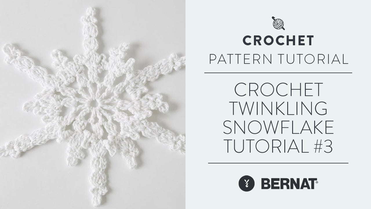 Image of Crochet Twinkling Snowflake #3 Tutorial thumbnail