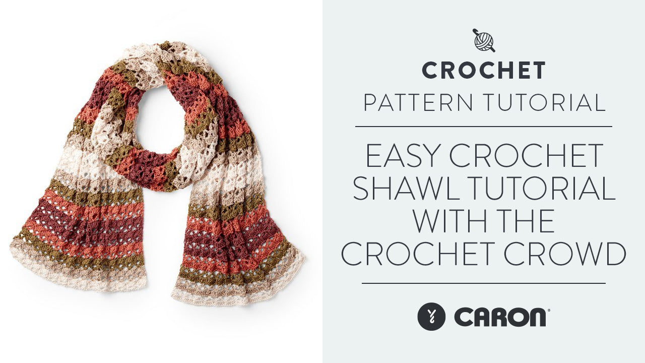 Image of Easy Crochet Shawl Tutorial With The Crochet Crowd thumbnail