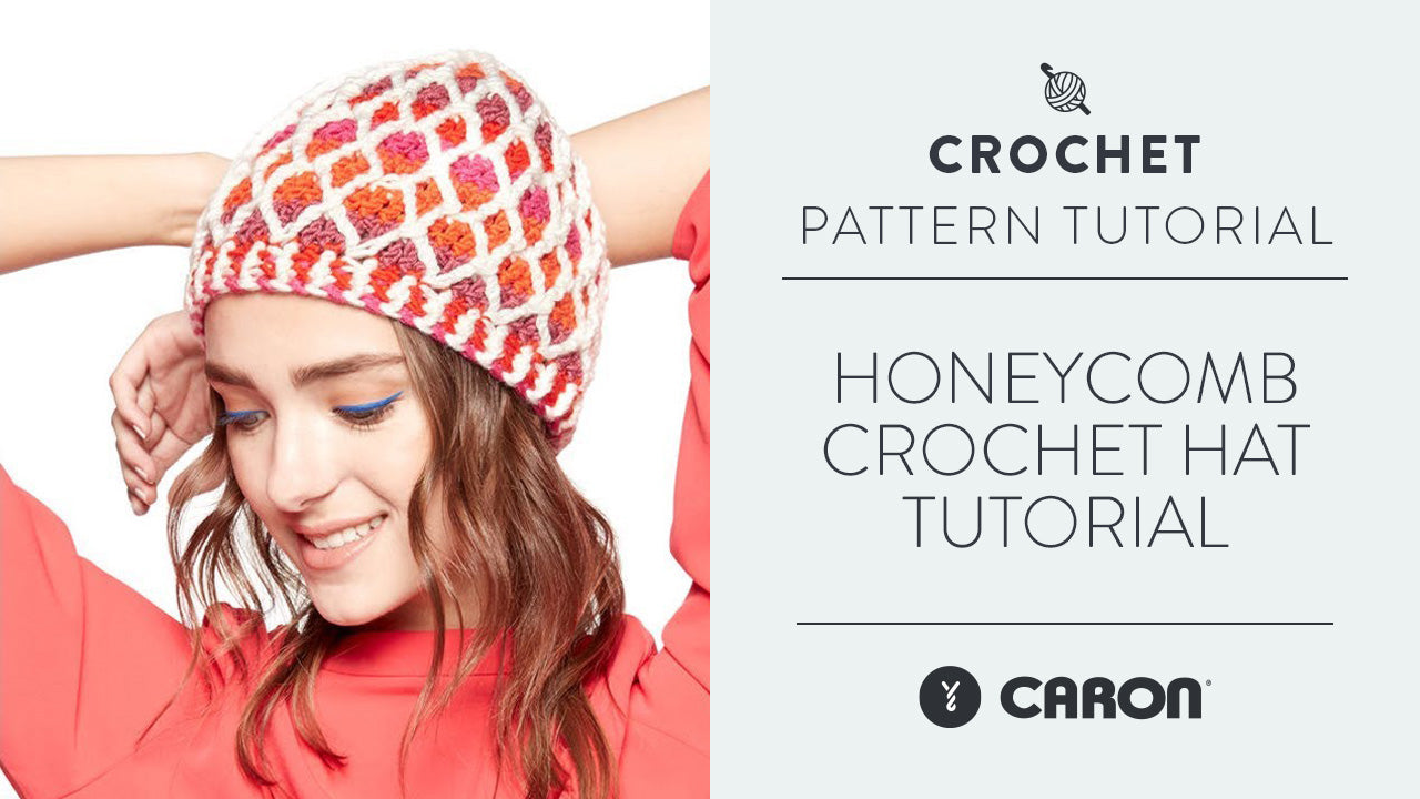 Image of Honeycomb Crochet Hat Tutorial thumbnail