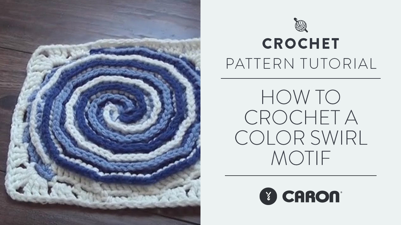 Image of How-To Crochet a Color Swirl Motif thumbnail