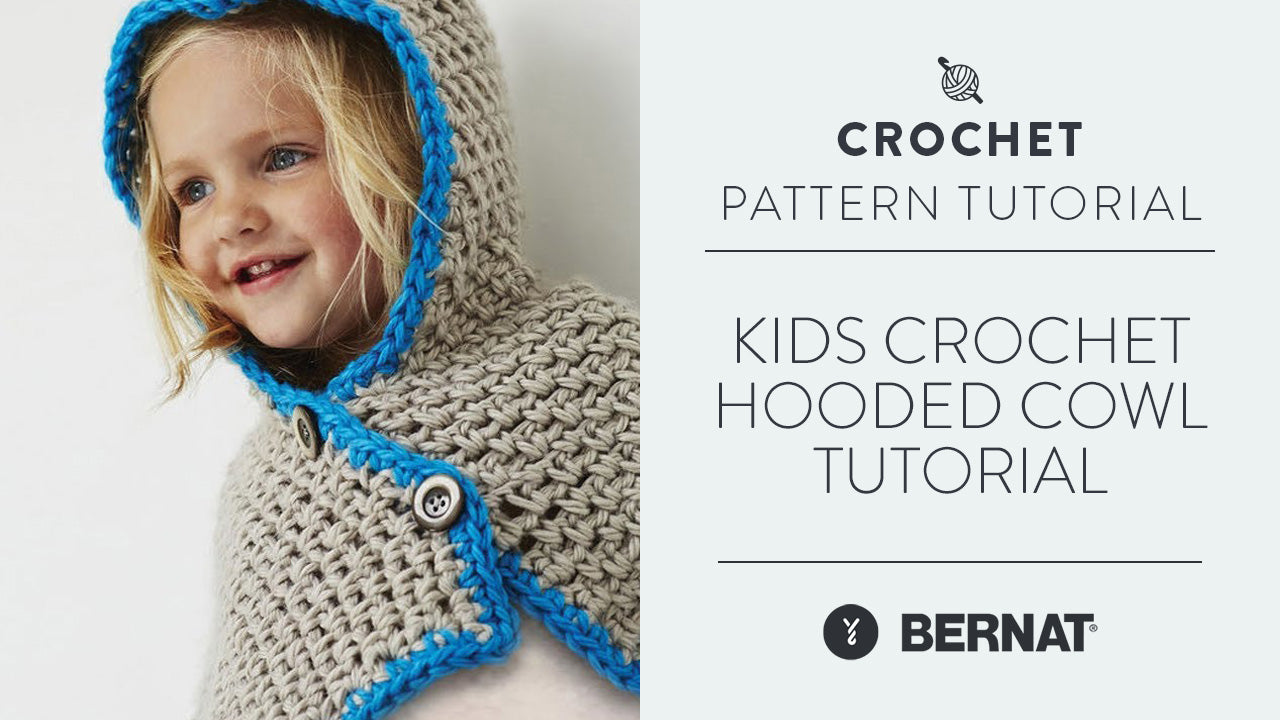 Hooded Scarf for beginners - free crochet pattern + video tutorial