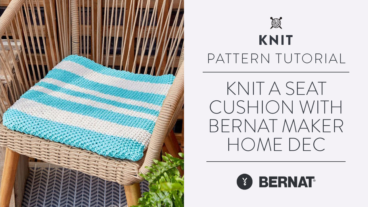 Image of Knit a Seat Cushion with Bernat Maker Home Dec thumbnail