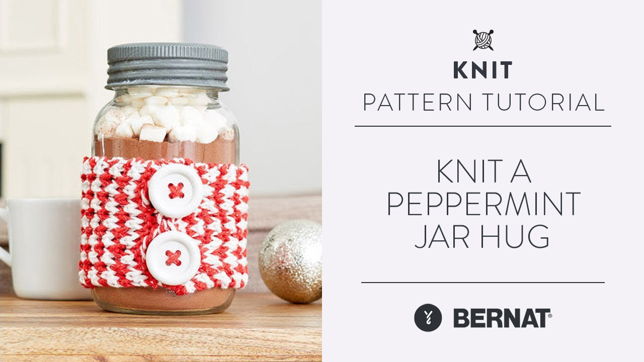 Image of Knit: Make a Peppermint Jar Hug thumbnail