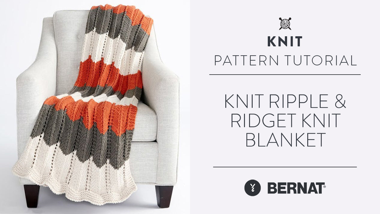 Image of Knit Ripple & Ridget Knit Blanket thumbnail