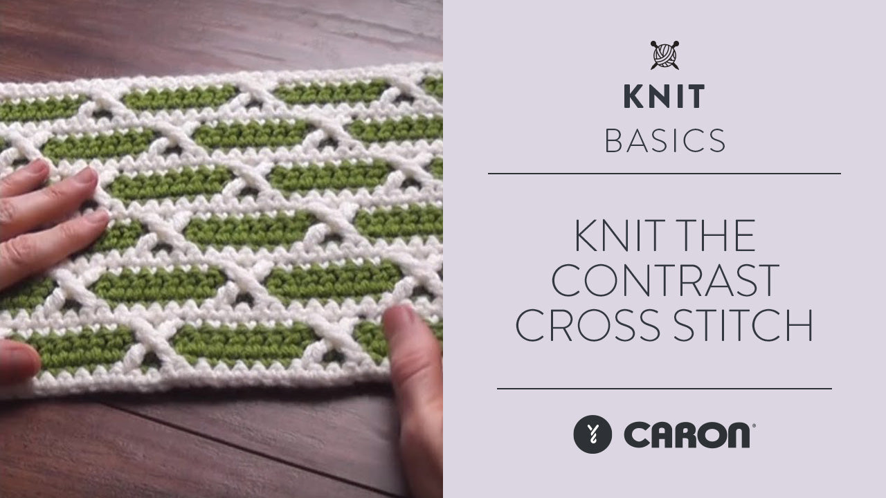 Image of Knit the Contrast Cross Stitch thumbnail
