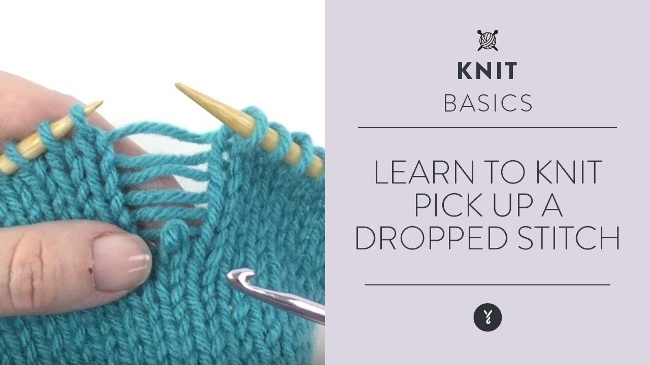 Image of Learn to Knit: Pick Up a Dropped Stitch thumbnail