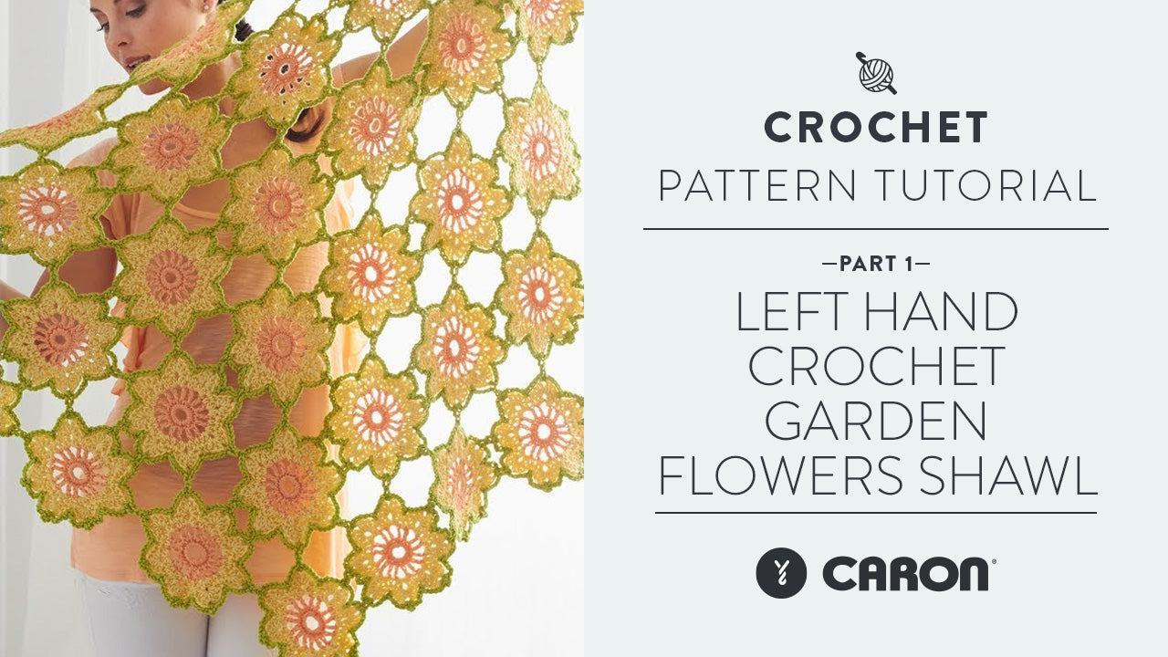 Image of Left Hand: Crochet Garden Flowers Shawl: Part 1 of 2 thumbnail