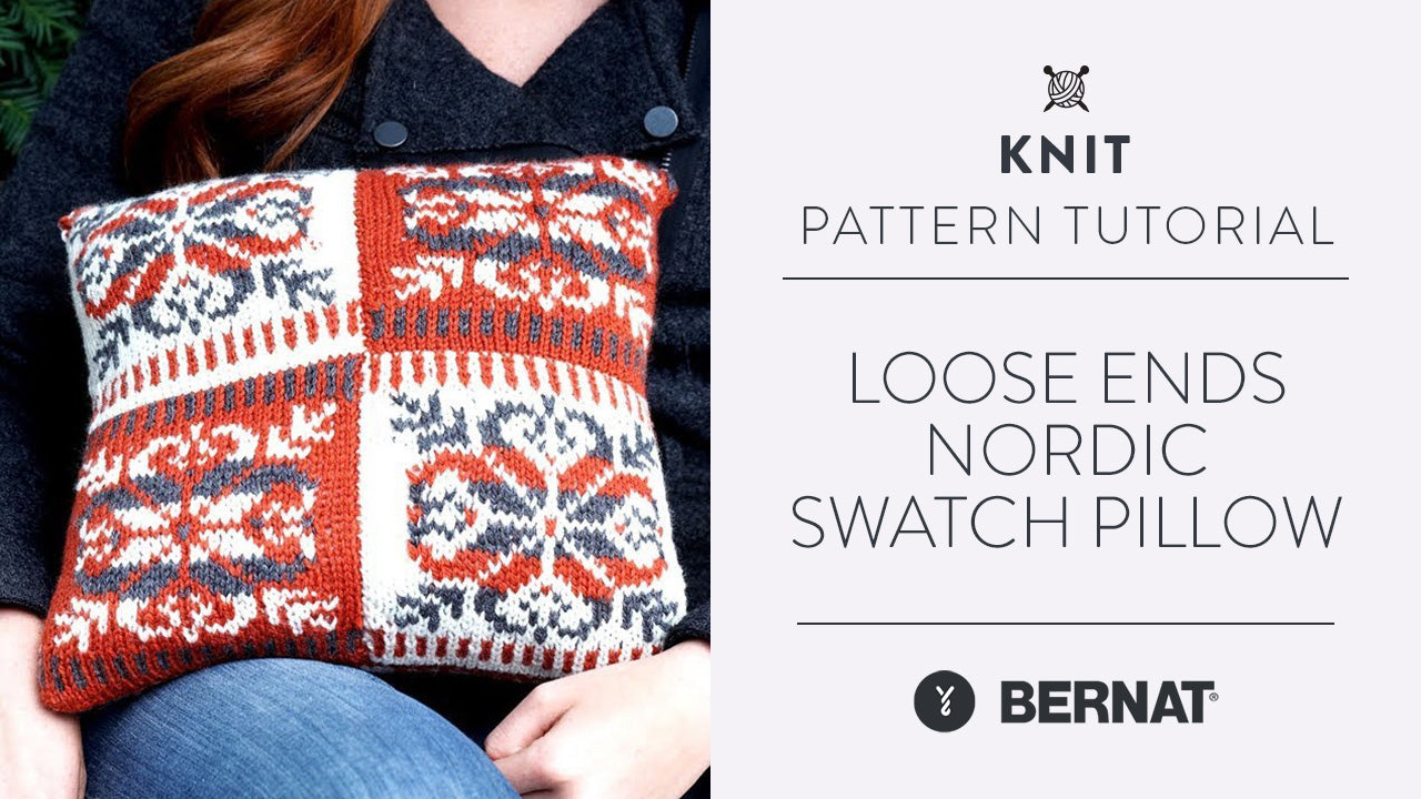 Image of Loose Ends: Nordic Swatch Pillow thumbnail