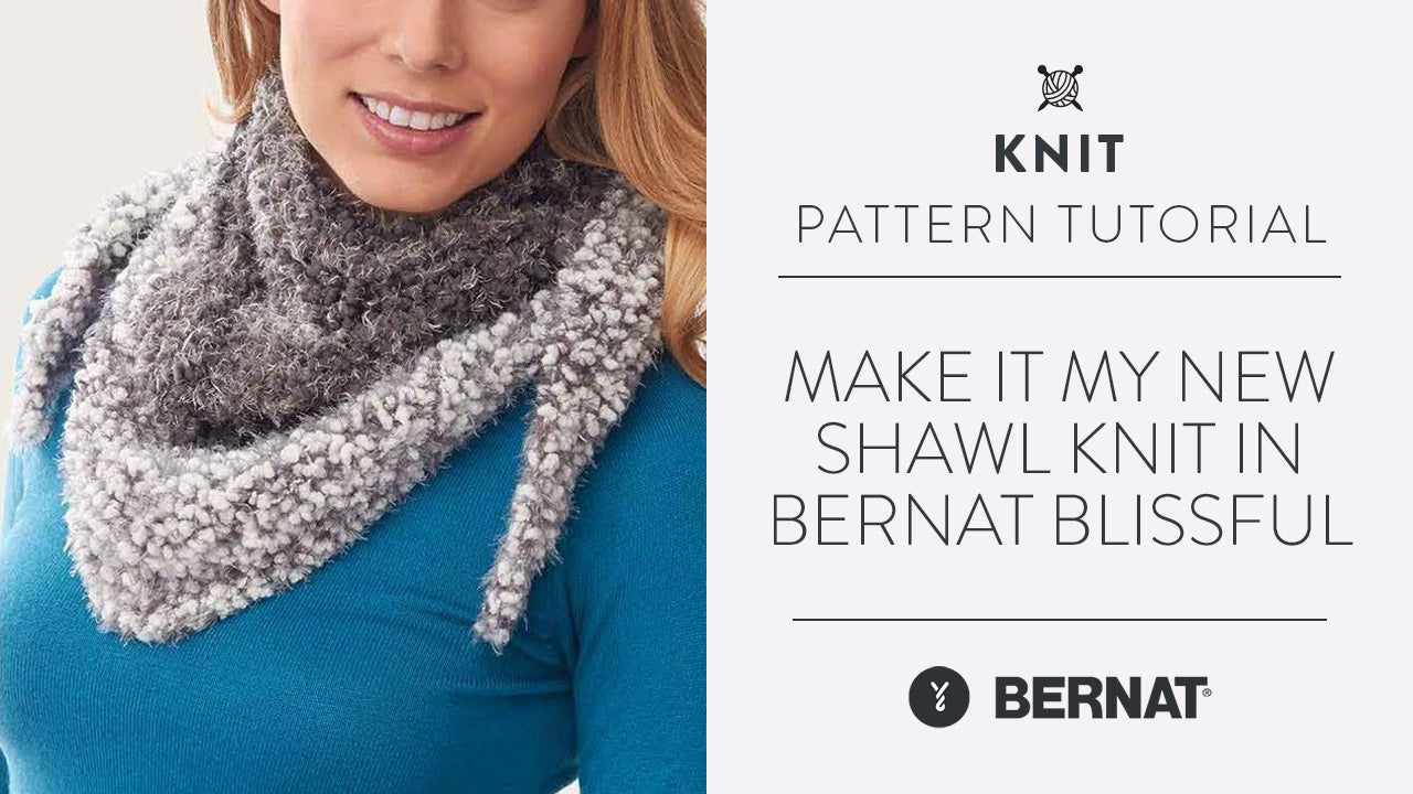 Image of Make It: My New Shawl knit in Bernat Blissful thumbnail