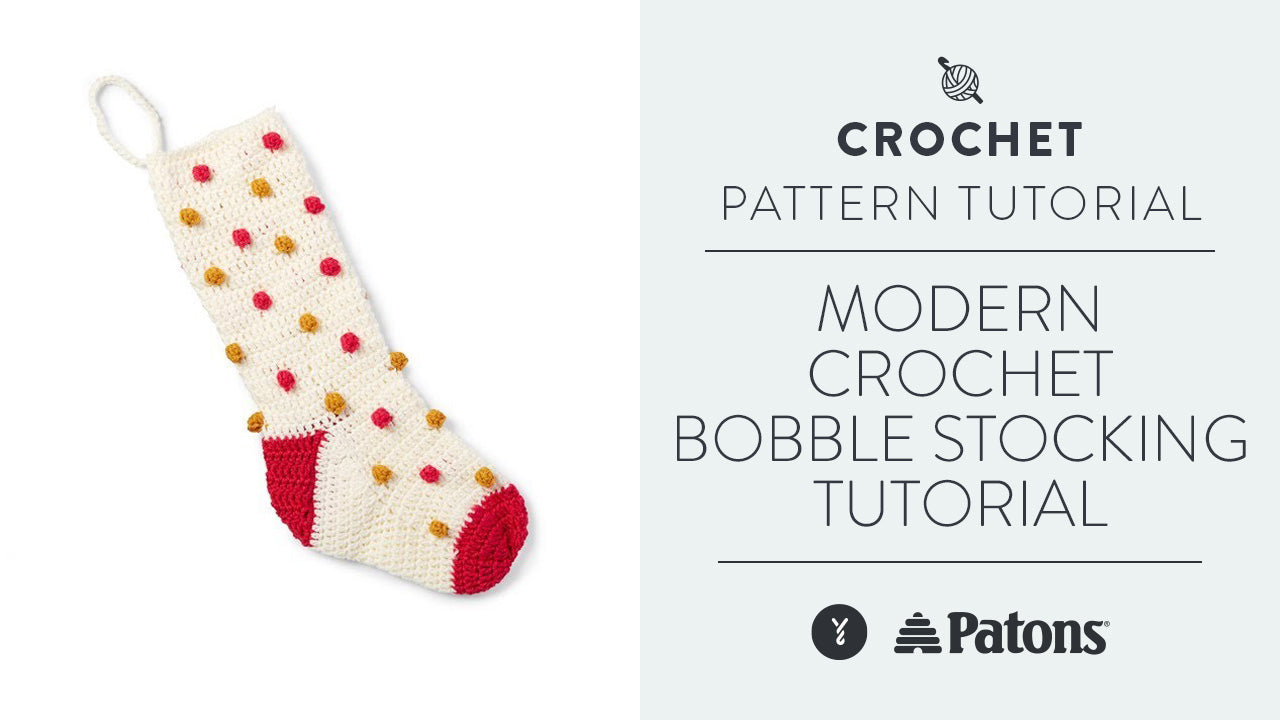 Image of Modern Crochet Bobble Stocking Tutorial thumbnail