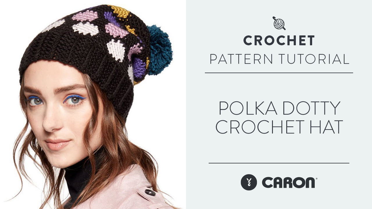 Image of Polka Dotty Crochet Hat thumbnail